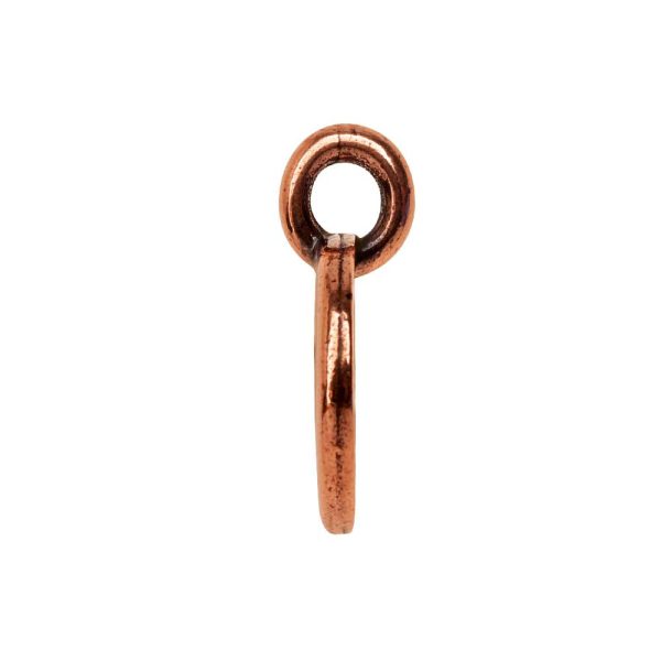 TierraCast Pewter Charm, Round Eye of Horus Symbol 16.5x11.5mm, 1 Piece, Antiqued Copper Plated Sale - Image 3