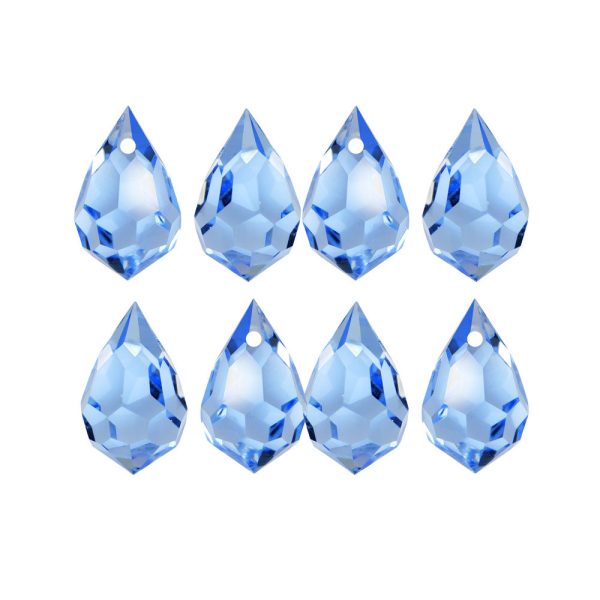 Preciosa Czech Crystal, Drop Pendant 6x10mm, Light Sapphire (18 Pieces) For Cheap - Image 2