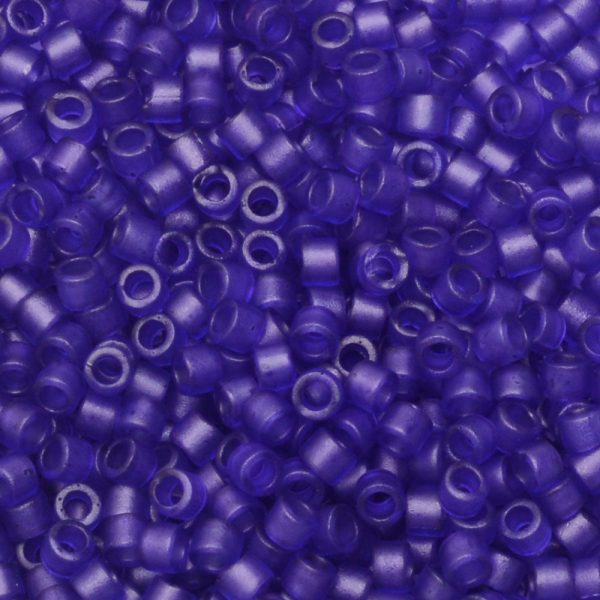 Miyuki Delica Seed Beads, 11 0 Size, #785 Dyed Matte Transparent Violet (2.5  Tube) Cheap