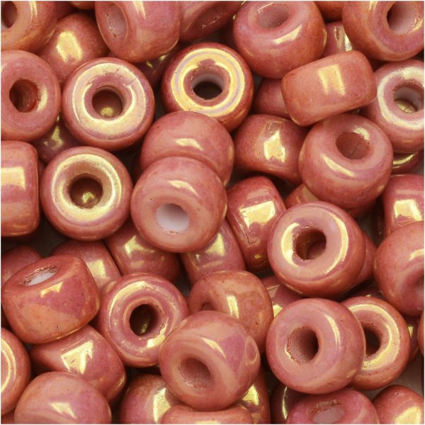 Czech Glass Matubo, 2 0 Seed Bead, Chalk Red Luster (20 Gram Tube) Cheap