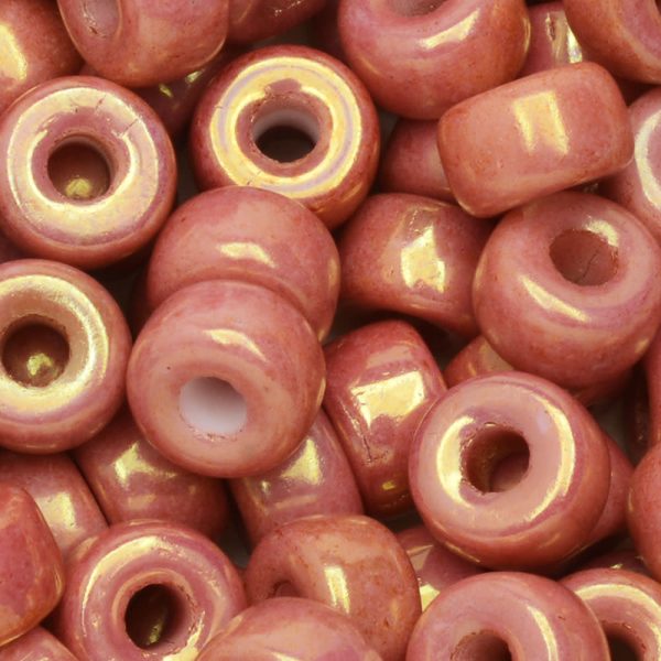 Czech Glass Matubo, 2 0 Seed Bead, Chalk Red Luster (20 Gram Tube) Cheap - Image 2