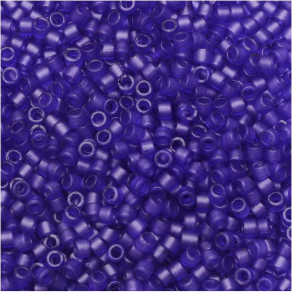 Miyuki Delica Seed Beads, 11 0 Size, #785 Dyed Matte Transparent Violet (2.5  Tube) Cheap - Image 2