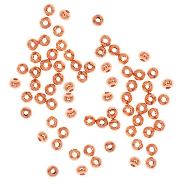 Bright Genuine Copper Rondelle Beads 3.2 x 2.5mm (100 pcs) Online - Image 2