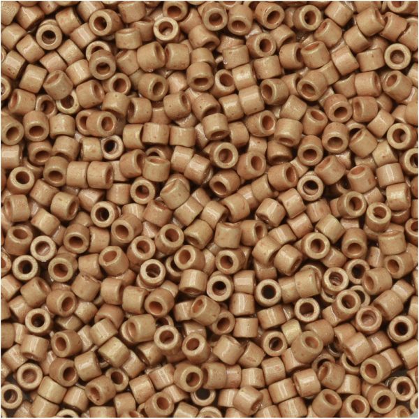 Miyuki Delica Seed Beads, 11 0 Size, #1834F Duracoat Galvanized Matte Champagne (2.5  Tube) Cheap - Image 2
