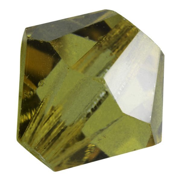 Preciosa Czech Crystal, Bicone Bead 5mm, Olivine (32 Pieces) Discount