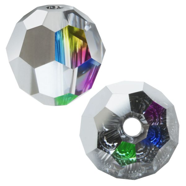 Preciosa Czech Crystal, Round Bead 4mm, Medium Vitrail Halfcoat (40 Pieces) Cheap