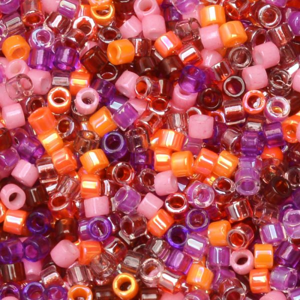Miyuki Delica Seed Beads, 11 0 Size, #MIX10 Melonberry Mix (7.2 Gram Tube) Online