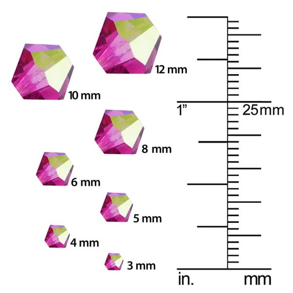 Preciosa Czech Crystal, Bicone Bead 5mm, Crystal Aurum (32 Pieces) Online - Image 3