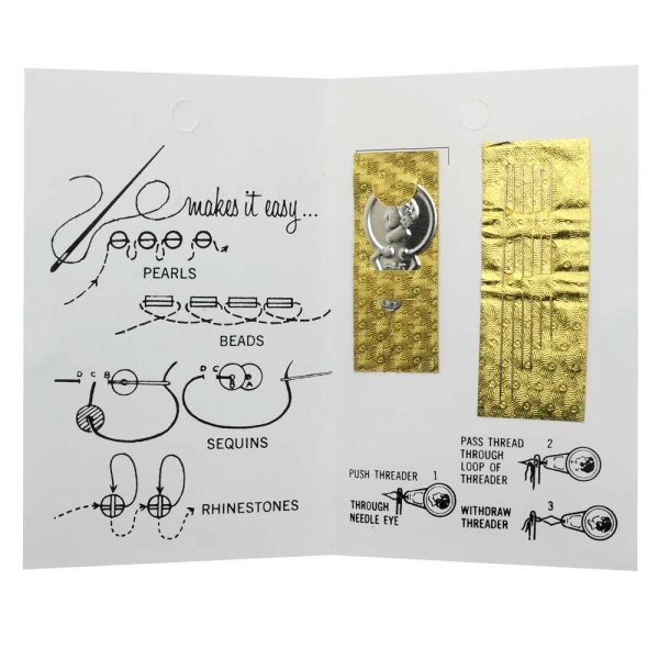 Miyuki Beading Needles, Extra Fine 0.04mm, 1 Pack of 6 With Threader Supply - Image 2