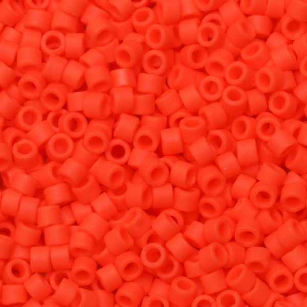 Miyuki Delica Seed Beads, 11 0 Size, #757 Matte Opaque Light Siam (2.5  Tube) Fashion