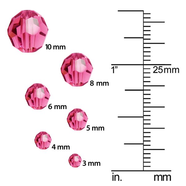Preciosa Czech Crystal, Round Bead 6mm, Capri Blue (36 Pieces) Fashion - Image 3