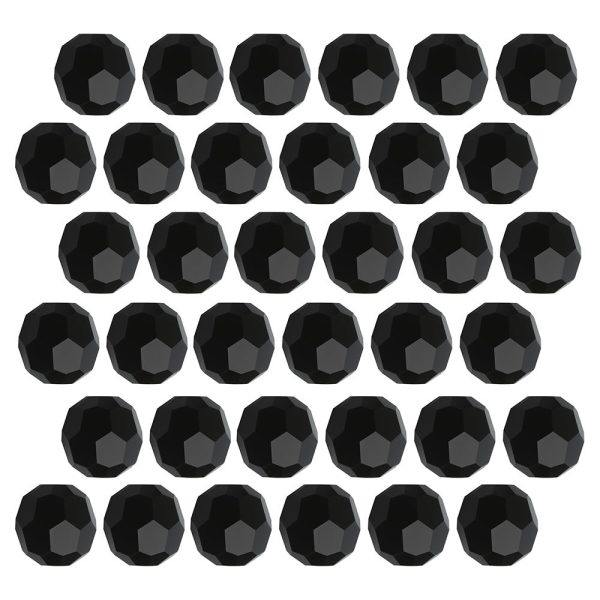 Preciosa Czech Crystal, Round Bead 4mm, Jet (40 Pieces) Online now - Image 2