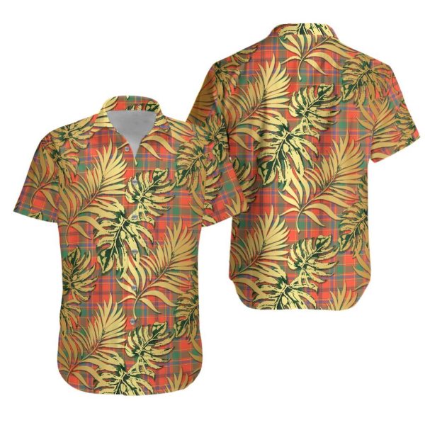 Munro Ancient Tartan Vintage Leaves Hawaiian Shirt Fashion