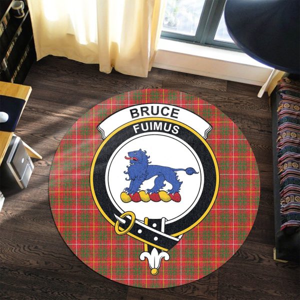 Bruce Modern Tartan Crest Round Rug Online now - Image 3