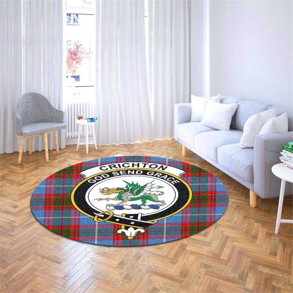 Crichton Tartan Crest Round Rug Online Hot Sale - Image 4