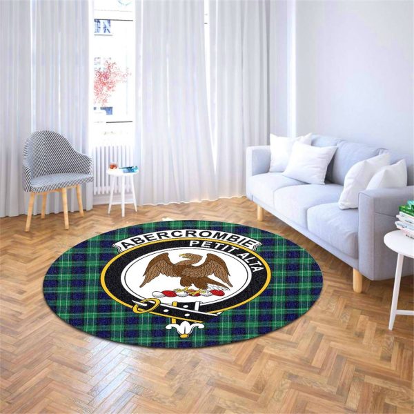 Abercrombie Tartan Crest Round Rug Fashion - Image 4