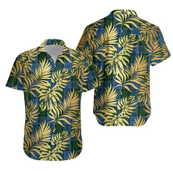 Smithers Tartan Vintage Leaves Hawaiian Shirt Fashion