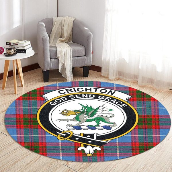 Crichton Tartan Crest Round Rug Online Hot Sale - Image 2
