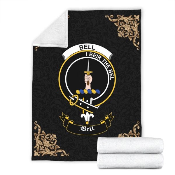 Bell Crest Tartan Premium Blanket Black Online Sale