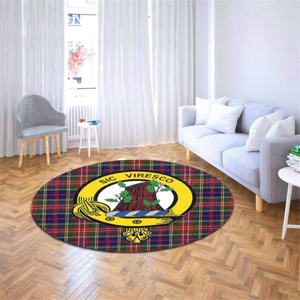 Christie Tartan Crest Round Rug Cheap - Image 4